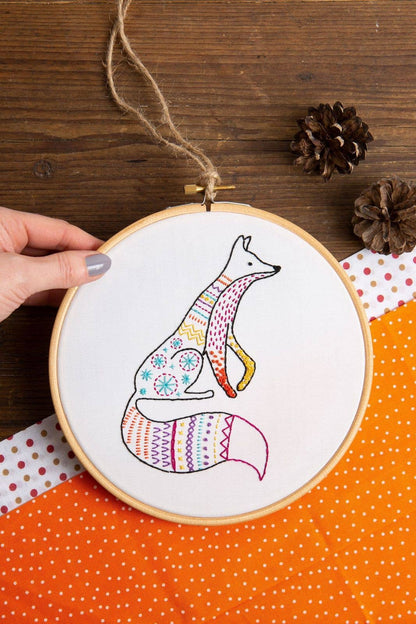 Fox Embroidery Kit