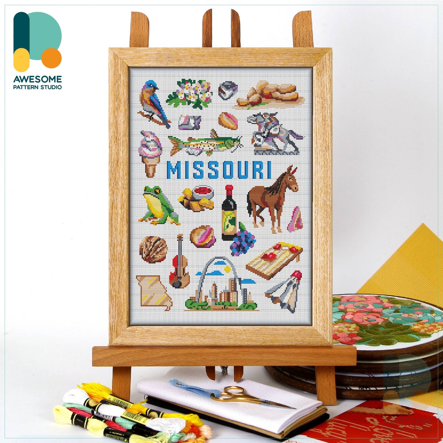 CS1916 Missouri Collection Cross Stitch Kit