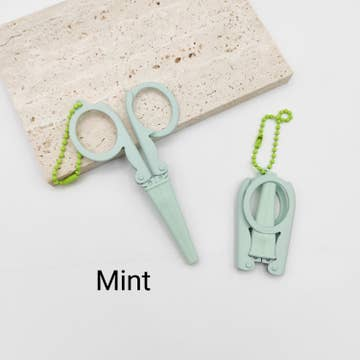Portable Folding Scissors with Sheath Mint