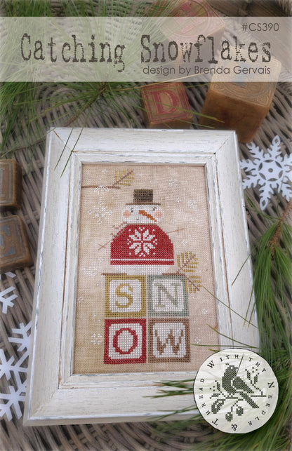 Catching Snowflakes cross stitch pattern by With Thy Needle and Thread