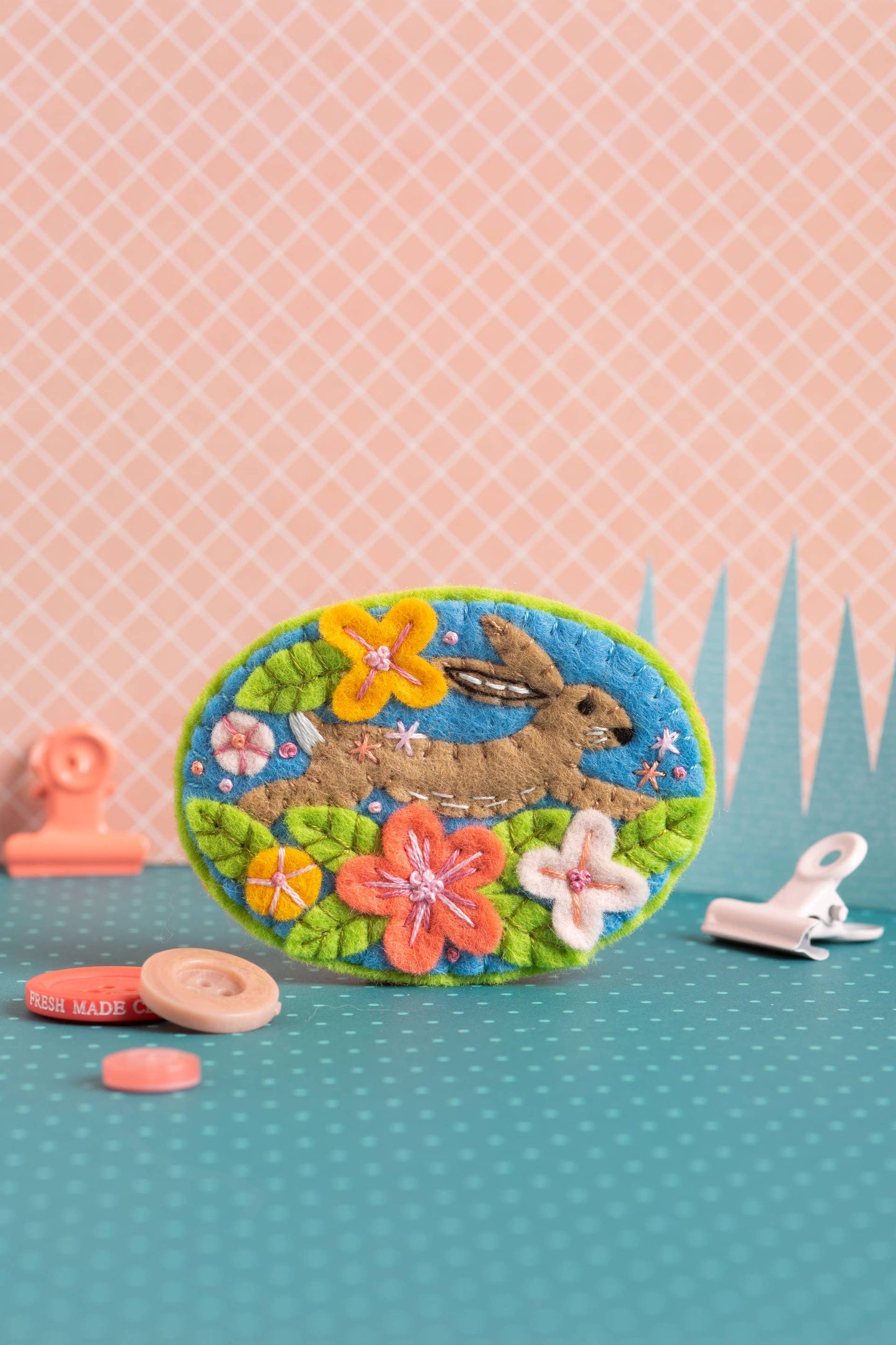 Hare Felt Craft Brooch Kit