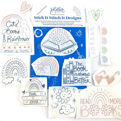 Stick It Stitch It Patterns Cats Books Rainbows