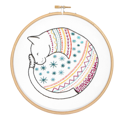 Cat Embroidery Kit