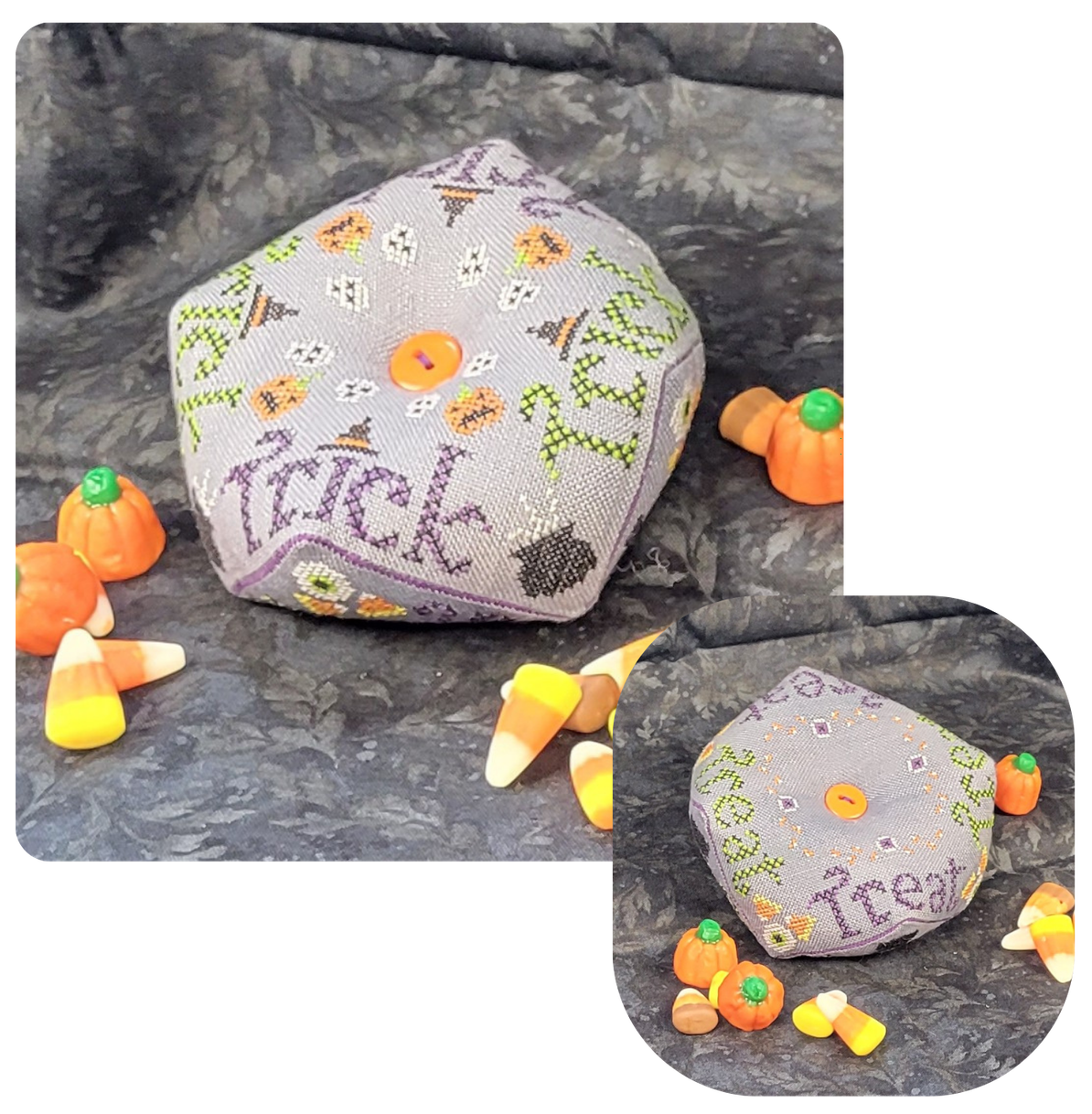 Trick or Treat Biscornu Pattern