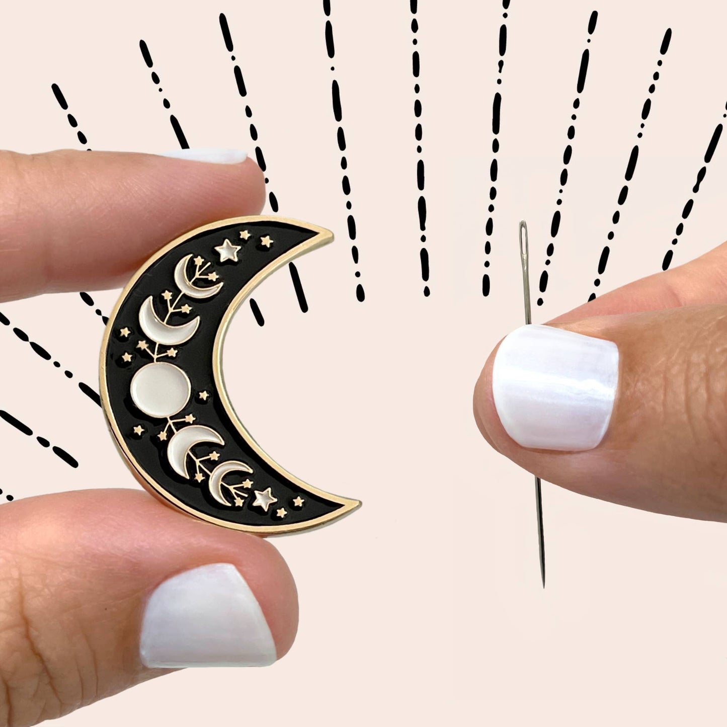 Moon and Stars Needle Minder
