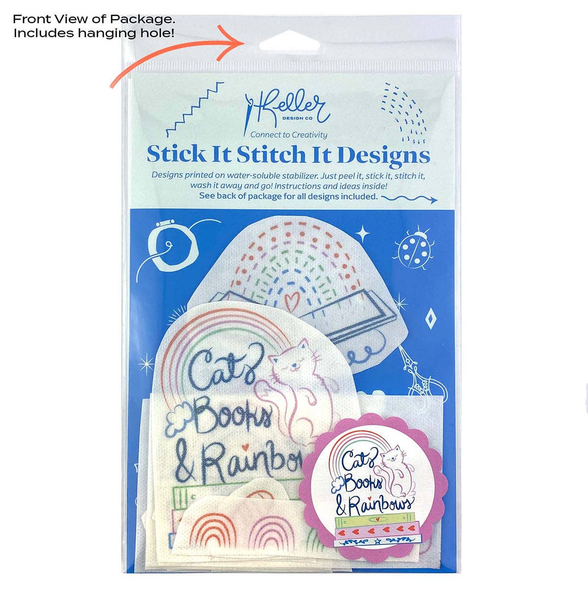 Stick It Stitch It Patterns Cats Books Rainbows