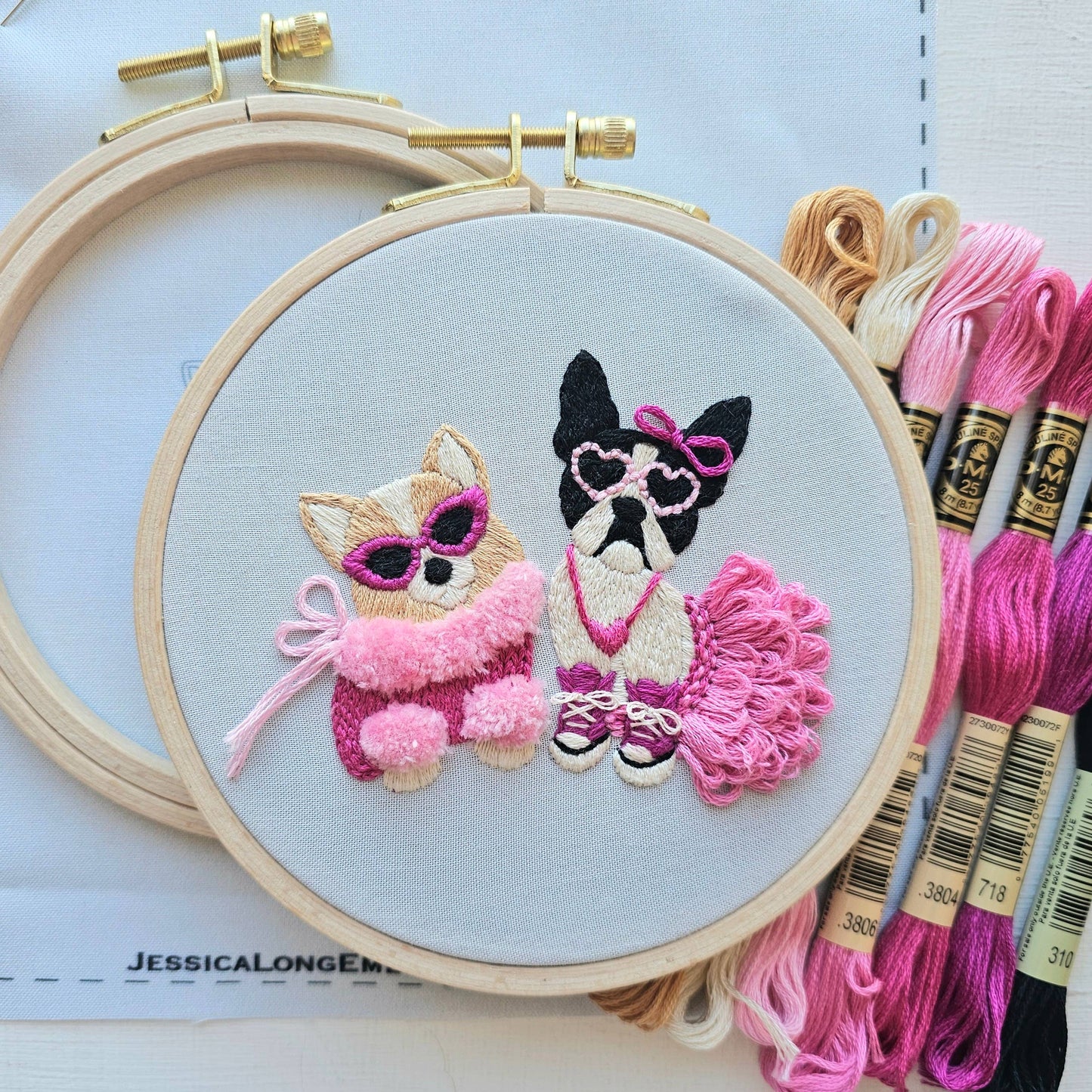 Pawty Time Embroidery Kit
