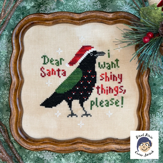 Christmas Crow Pattern