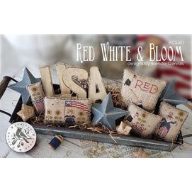 Red White and Bloom Pattern