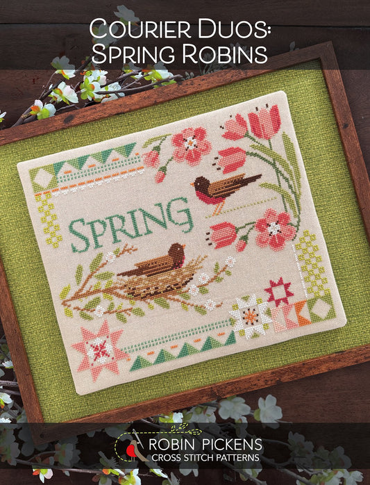 Courier Duos Spring Robins Pattern