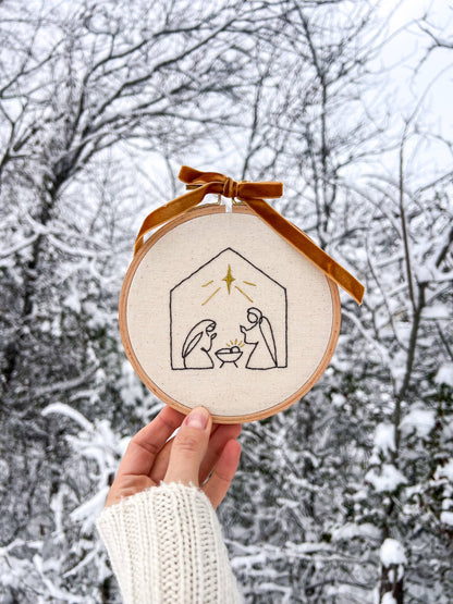Nativity Scene Embroidery Kit