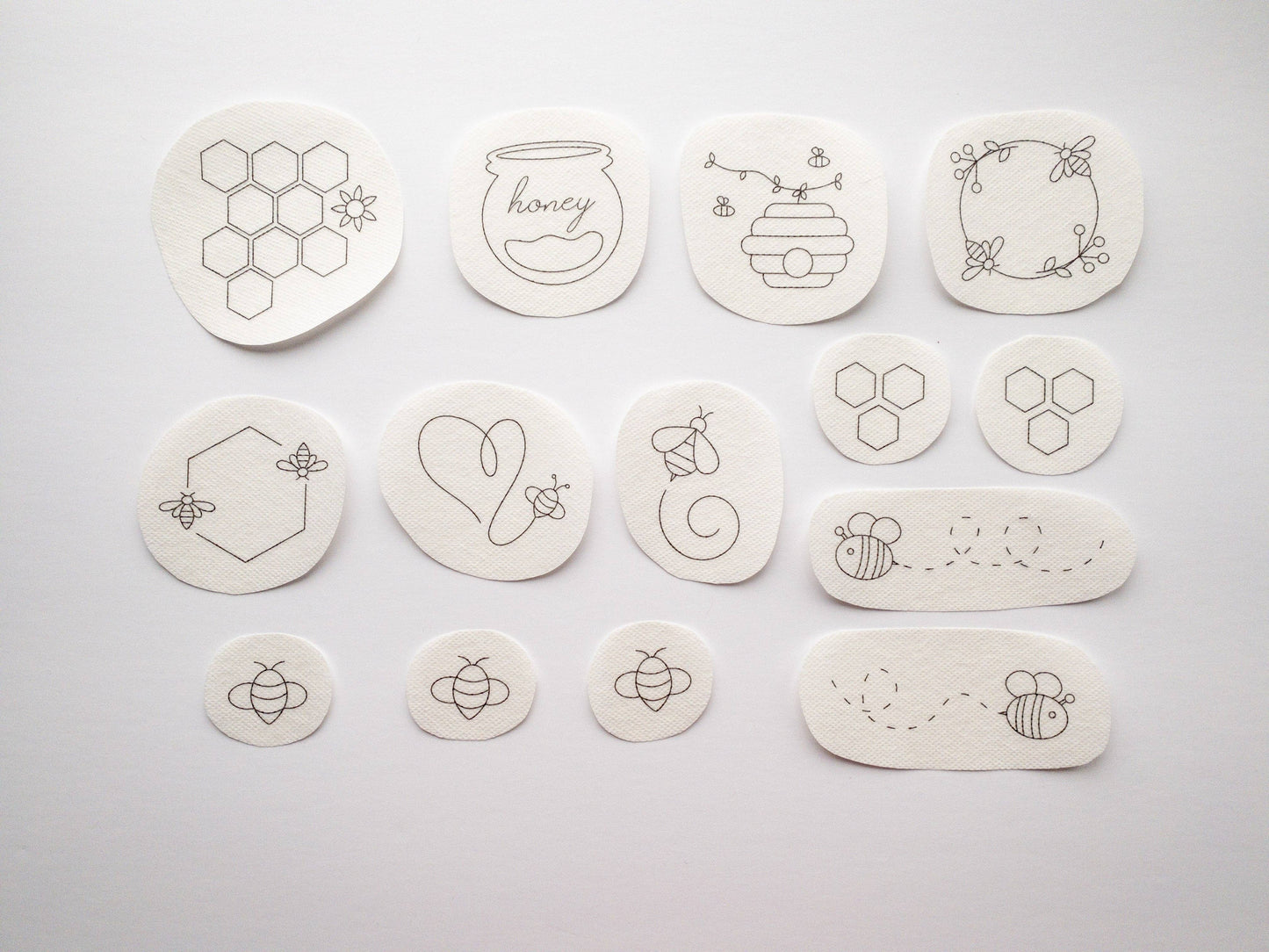 Stick and Stitch Bee Embroidery Pattern
