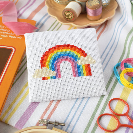 Over the Rainbow Mini Cross Stitch Kit