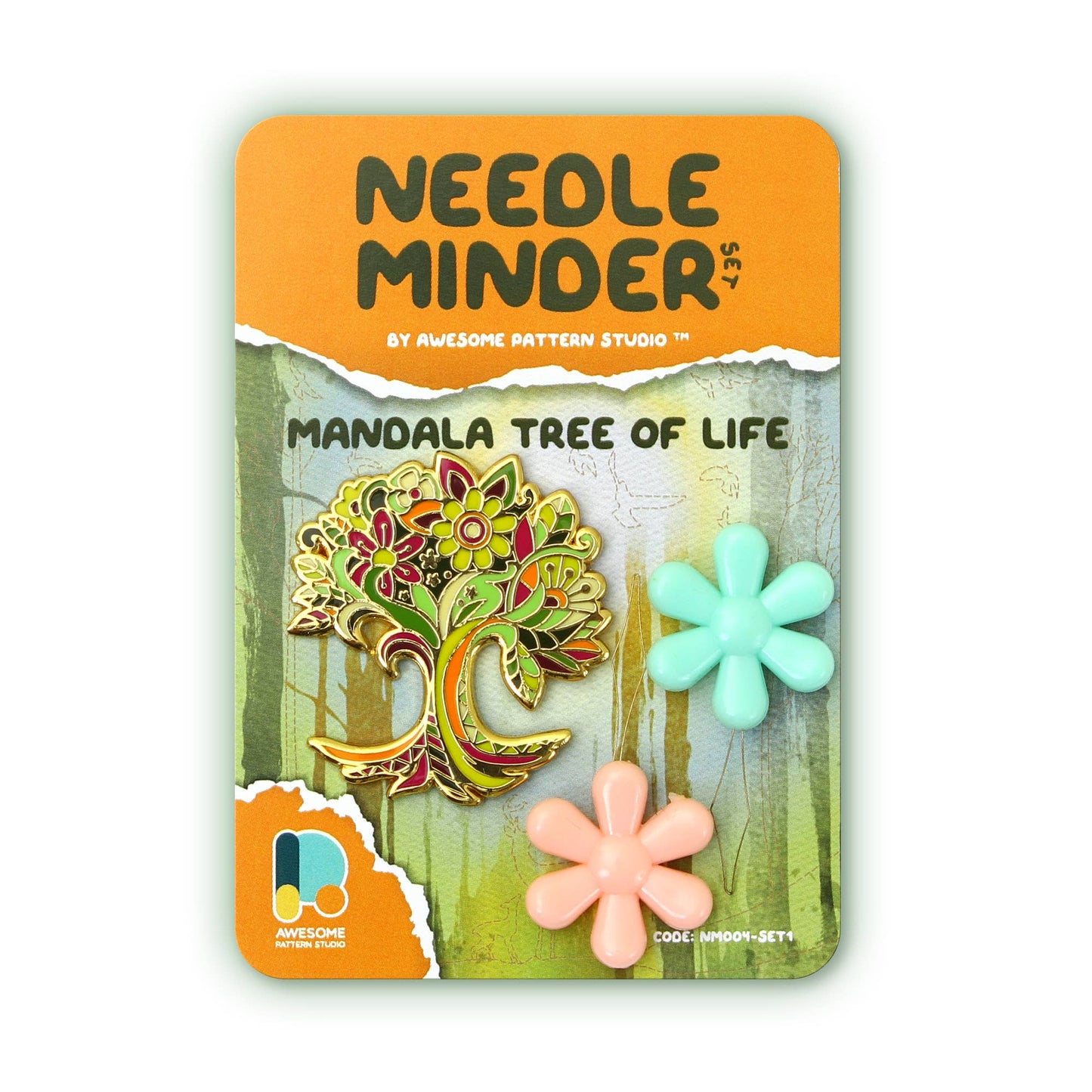 Mandala Tree of Life - Magnetic Needle Minder Set #1