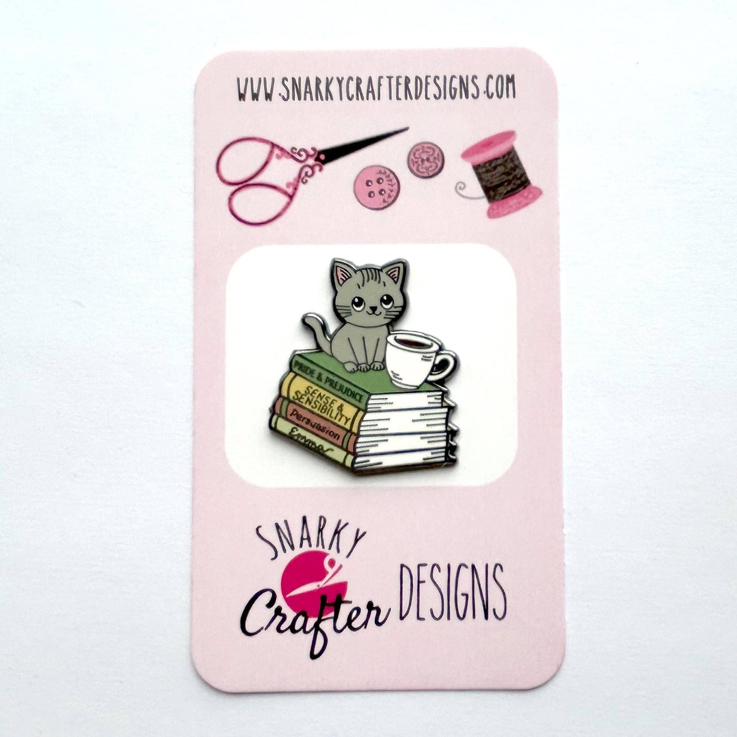 Cats, Coffee and Jane Austen Needle Minder