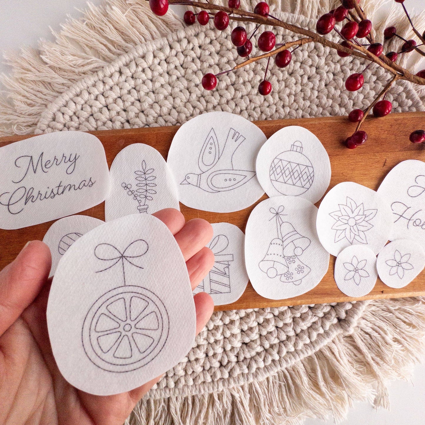 Stick and Stitch Christmas Embroidery Patterns
