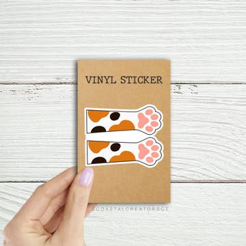 Calico Toe Beans Sticker