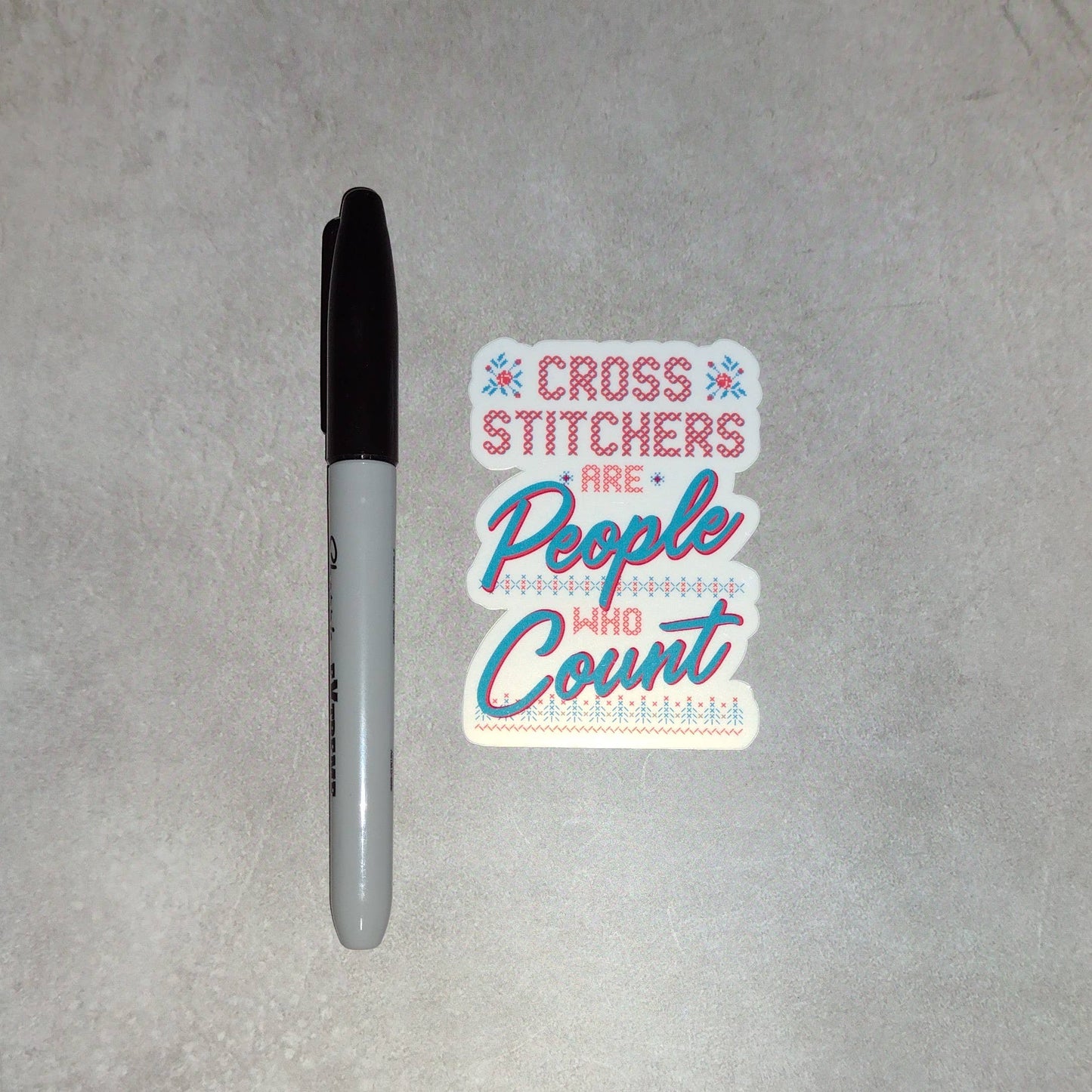 Cross Stitcher Sticker