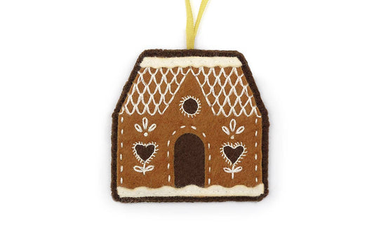Gingerbread House Felt Ornament Kit