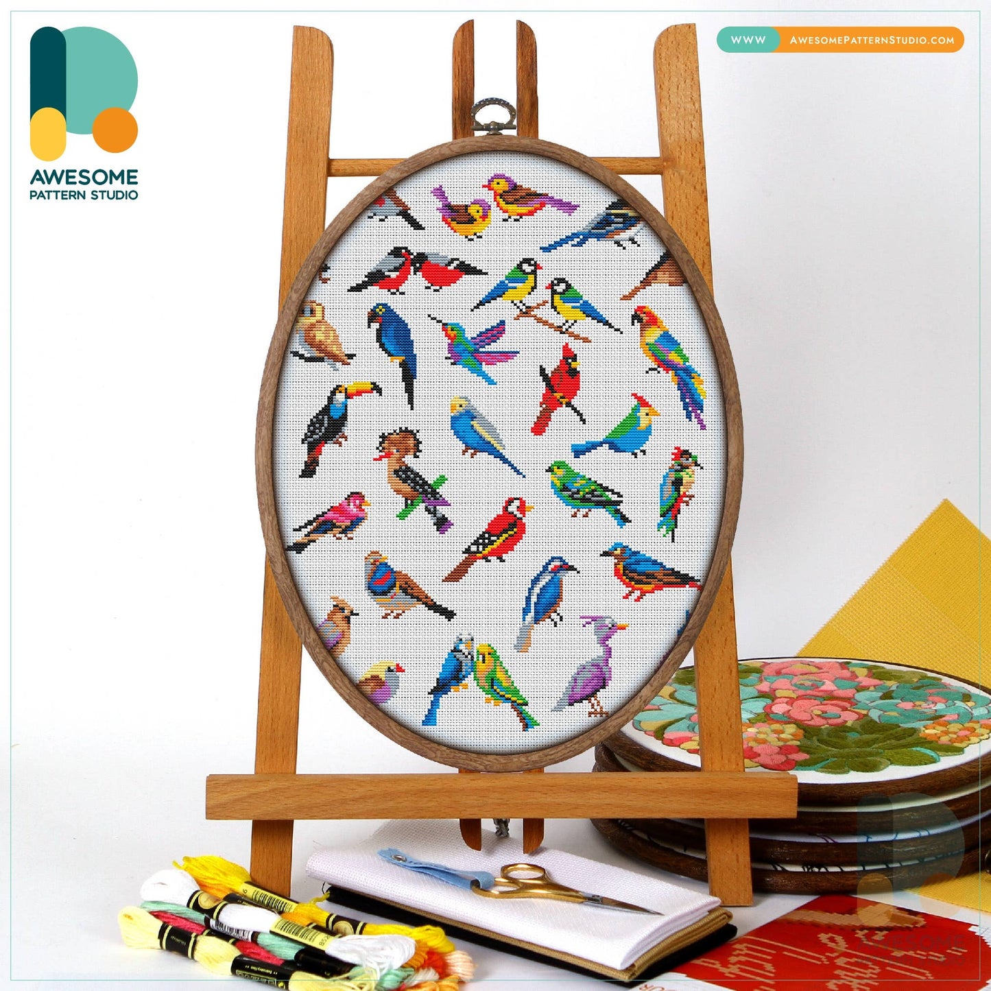 CS1641 Birds Collection Cross Stitch Kit
