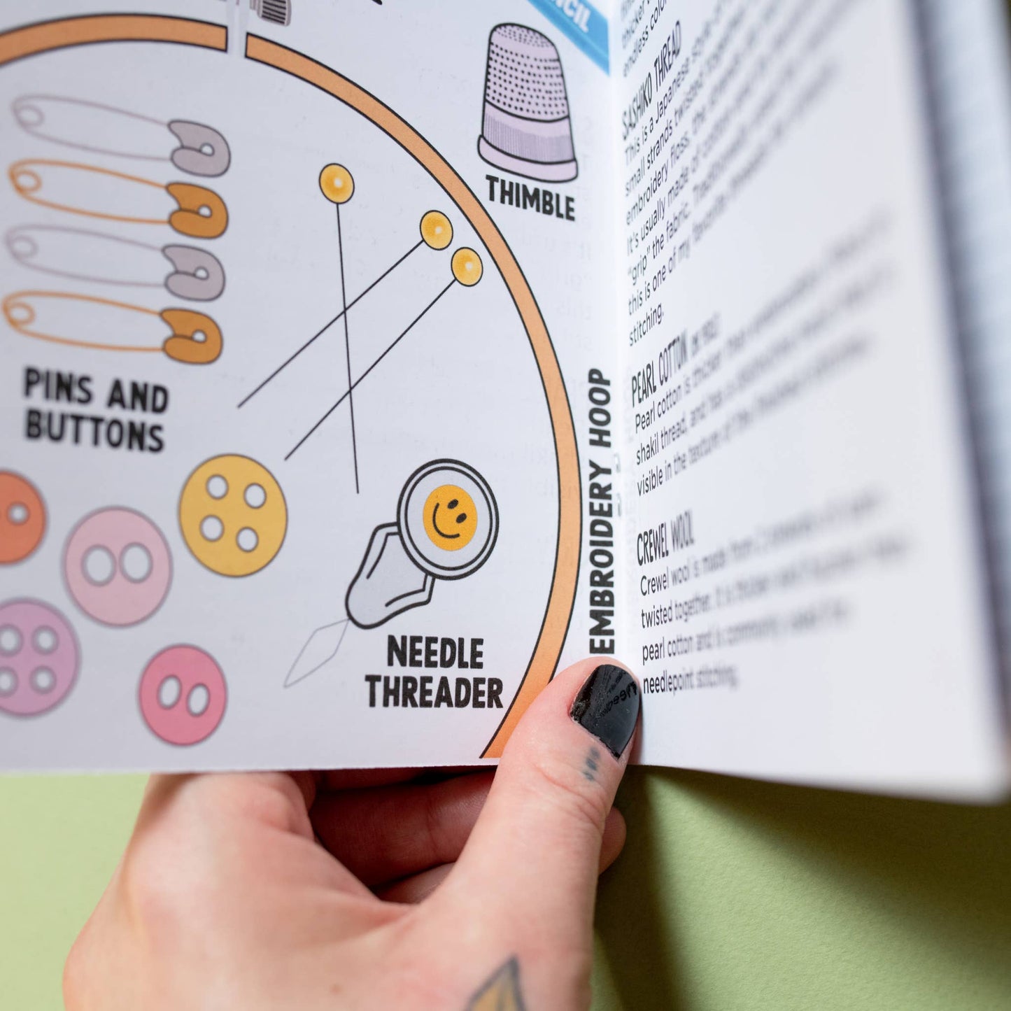 Embroidery and Cross Stitch Basics Guide Zine