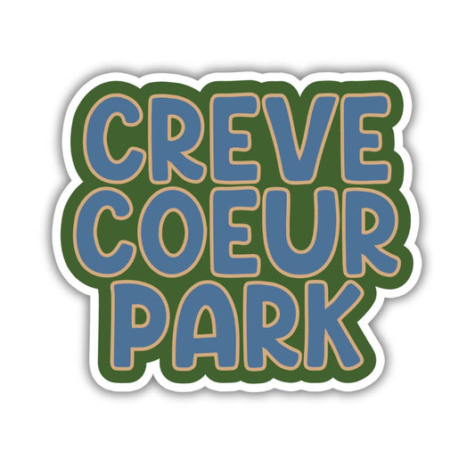 Creve Coeur Park Bubble Letter Vinyl Sticker
