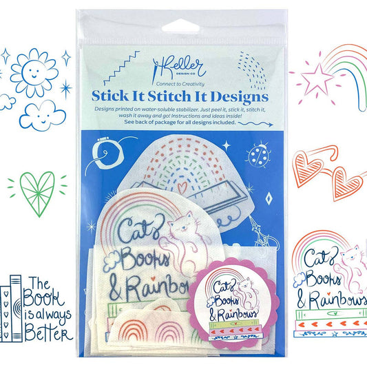 Stick It Stitch It Patterns Cats Books Rainbows