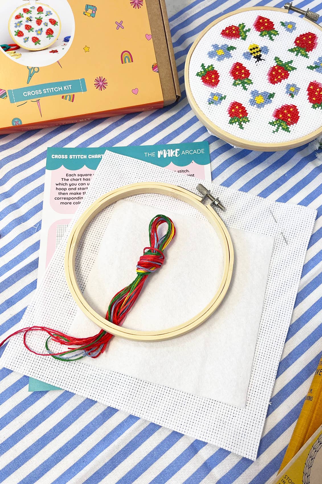 Summer Strawberries Large Cross Stitch Kit