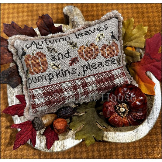 Autumn Leaves and Pumpkins, Please Pattern