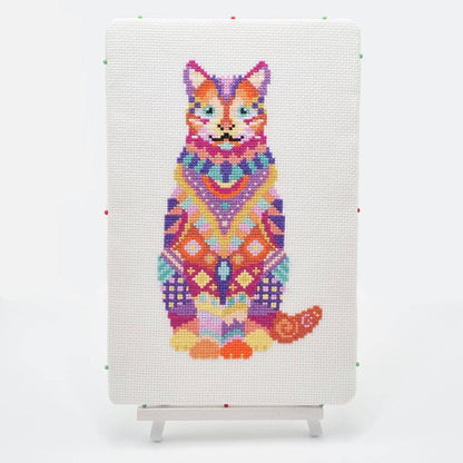 Mandala Cat Counted Cross Stitch Kit