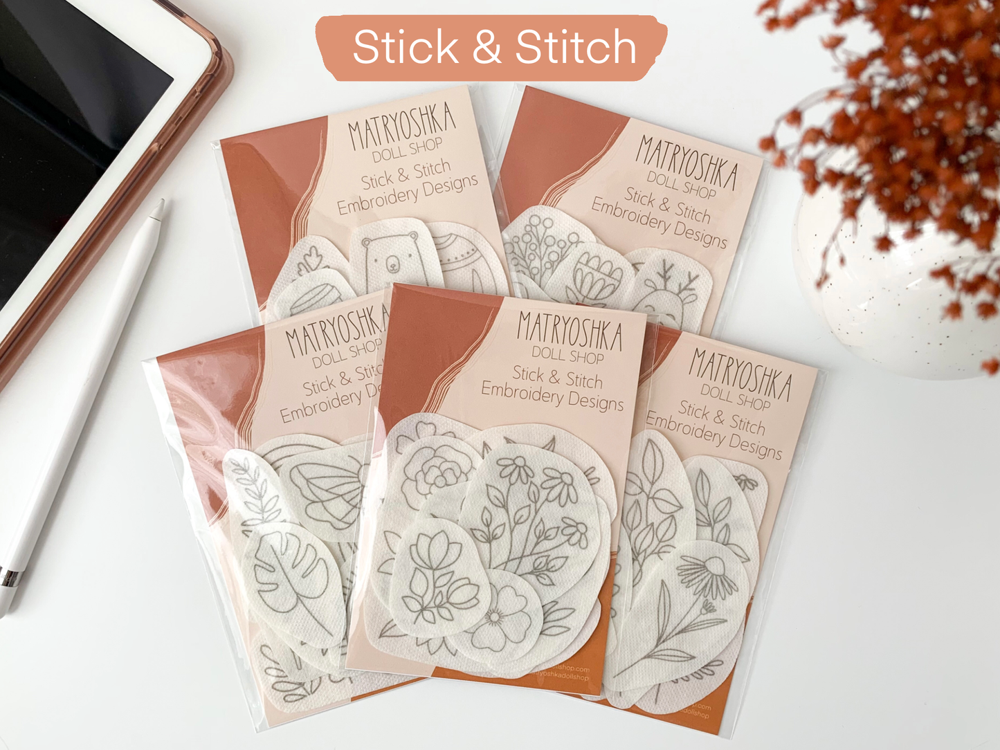 Stitch and Stitch Florals Embroidery Patterns
