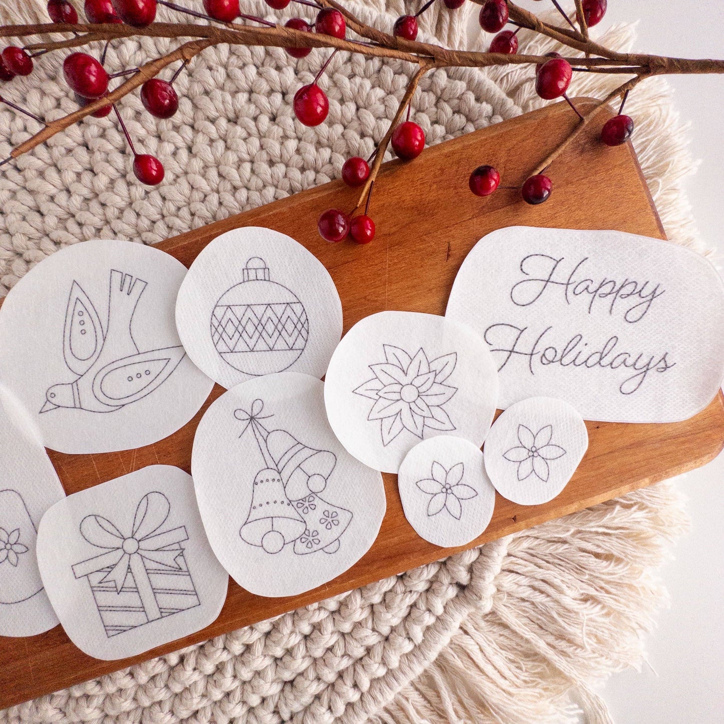 Stick and Stitch Christmas Embroidery Patterns