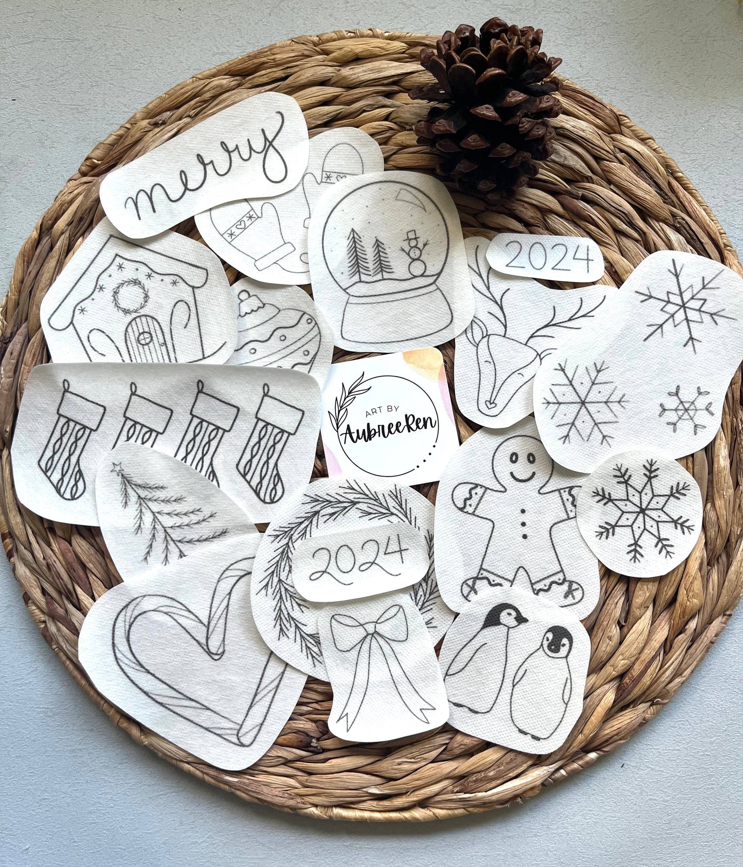 Stick and Stitch Embroidery Peel and Stick Holiday Mega