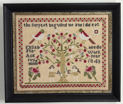 Elizabeth Ackroyd, One Girl Three Samplers Many Sheep Pattern
