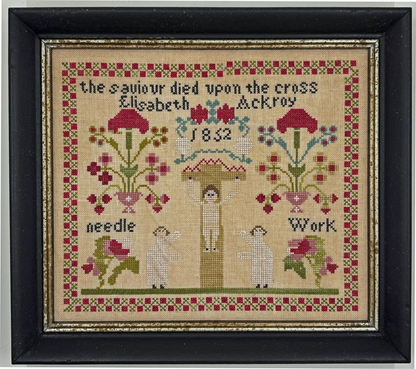 Elizabeth Ackroyd, One Girl Three Samplers Many Sheep Pattern