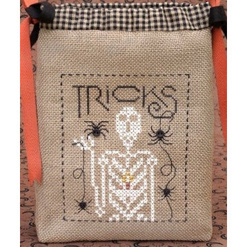 Spiders and Bones Trick or Treat Bag Pattern