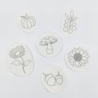 Fall Stick & Stitch Embroidery Patterns