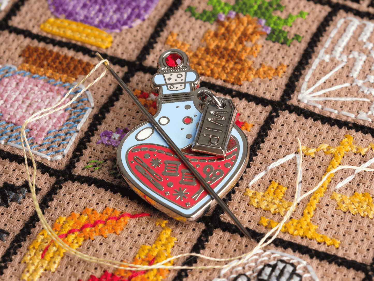 Rode Toverdrank Fles Needle Minder