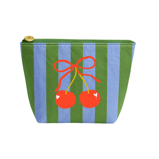 Cherries Tyvek Zip Notions Bag
