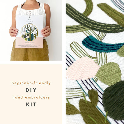 Cactus Garden Embroidery Kit