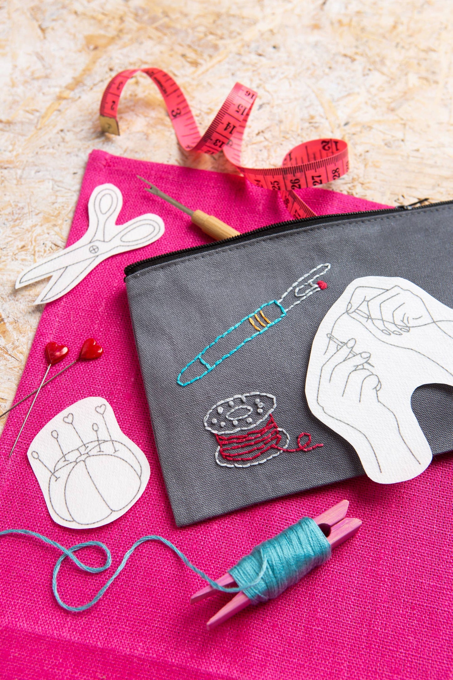 Sewing Circle Stick & Stitch Embroidery Pack