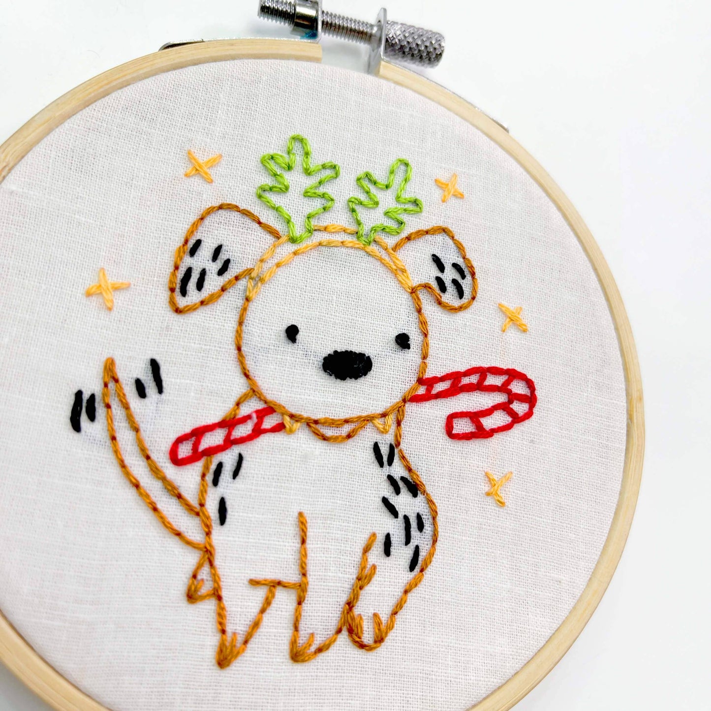 Christmas Puppy Embroidery Kit