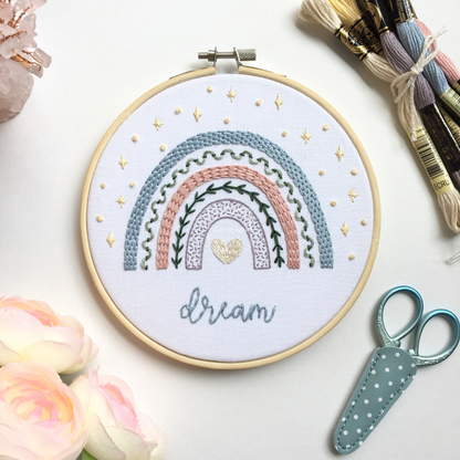 Enchanting Rainbow Sampler Embroidery Kit Level 2