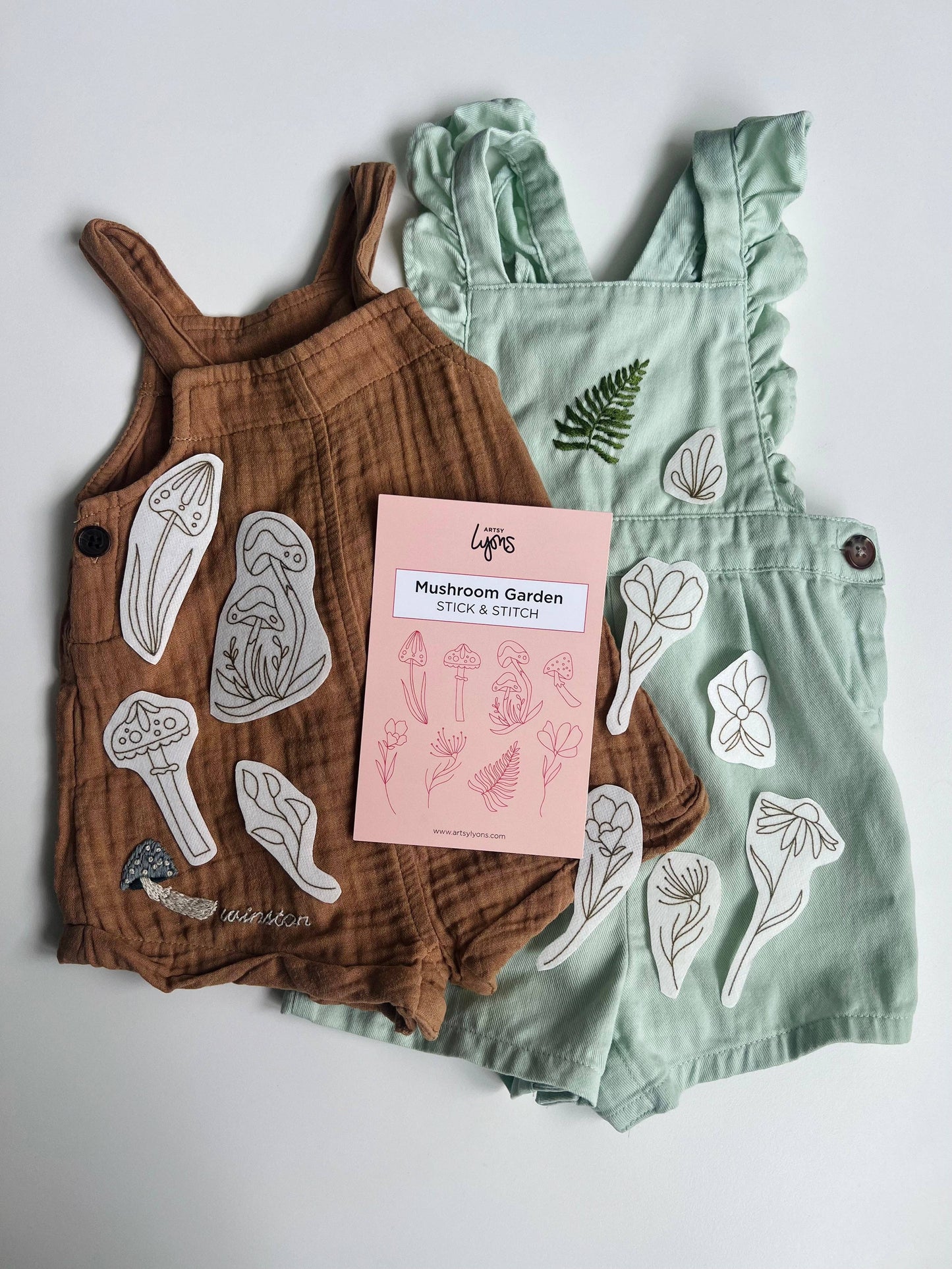 Mushroom Garden Stick & Stitch Embroidery Pack