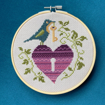 Key to My Heart Cross Stitch Kit