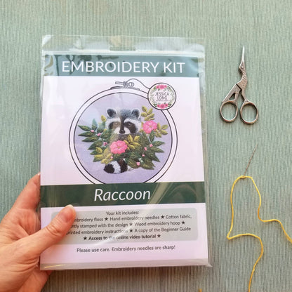 Raccoon Embroidery Kit
