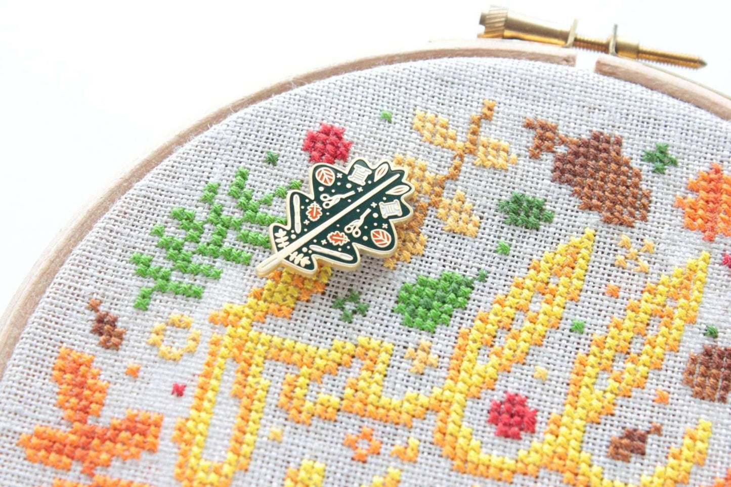 Herfstblad Naald Bewaker Needle Minder