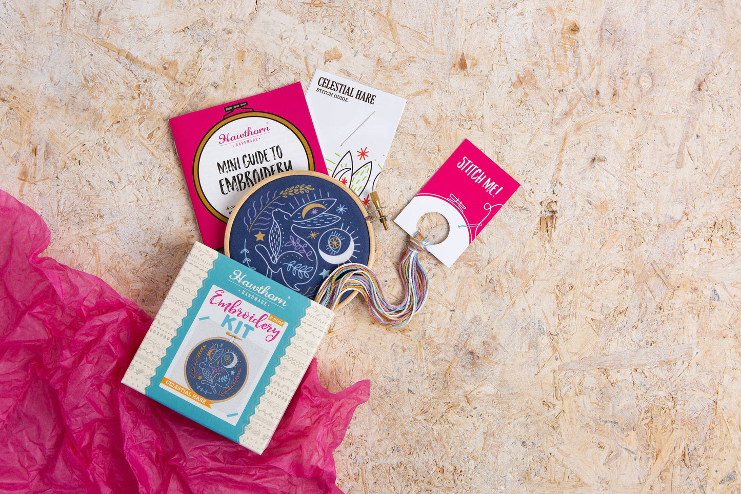Celestial Hare Mini Embroidery Kit