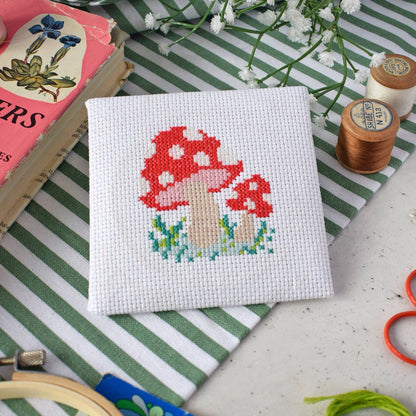 Toadstool Mini Cross Stitch Kit