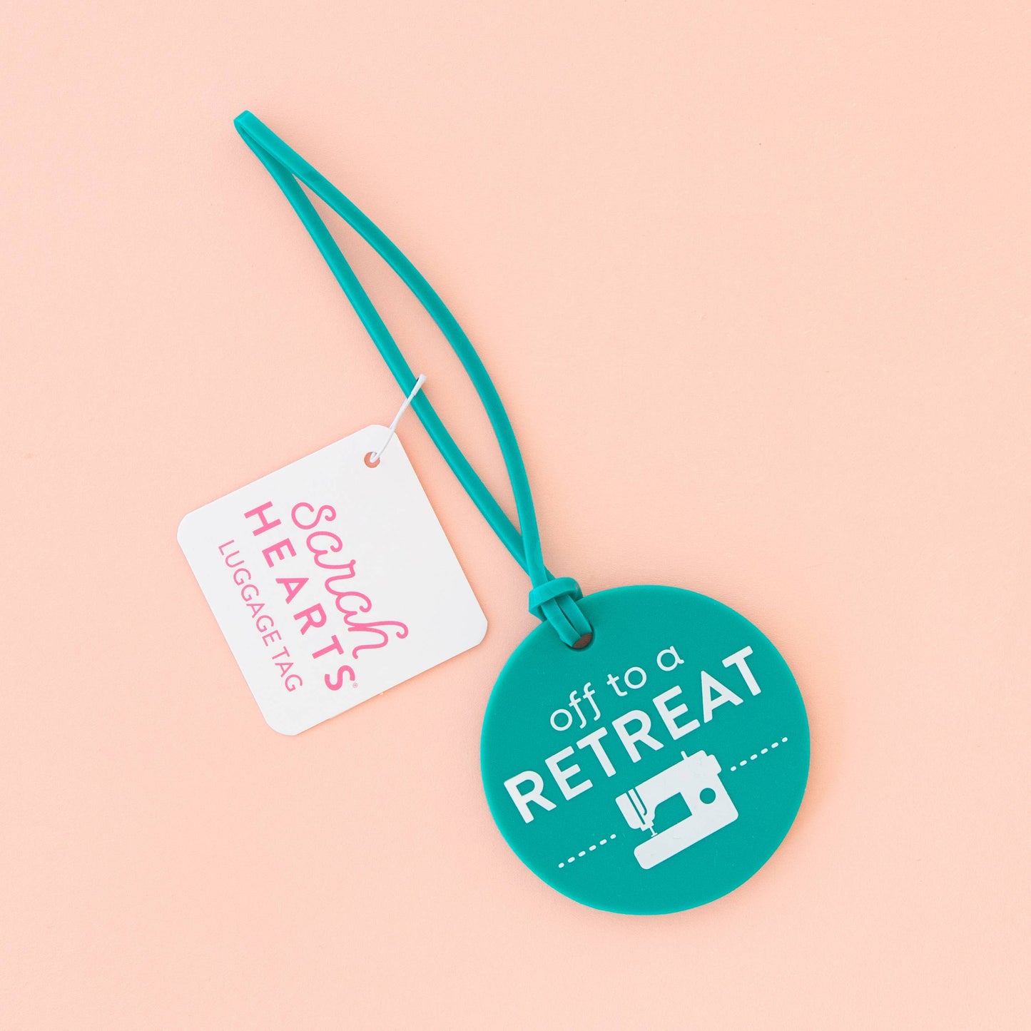 Off to a Retreat Sewing Luggage Tag